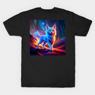 Wonderful blue cat. T-Shirt